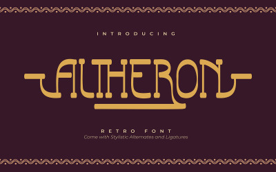 Altheron |复古衬线字体