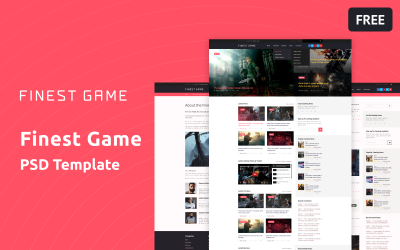 Modello PSD gratuito per il miglior gioco