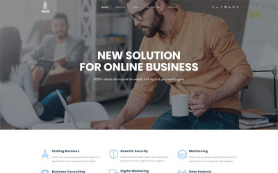 Tema WordPress Responsive #116856 "Roche - Business Consulting"