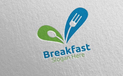 Modello di Logo di consegna Fast Food 10 colazione