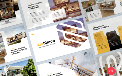 Modèle PowerPoint de présentation de l'agence d'architecture