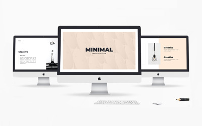 Minimal presentations PowerPoint-mall