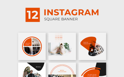 Orange, Instagram Post Template for Social Media