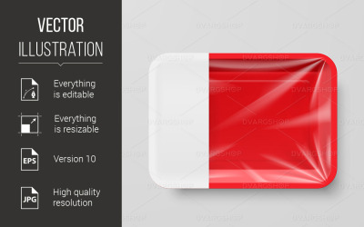 Plastic Food Container - Vector Image