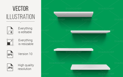 Shelves - Vector Image