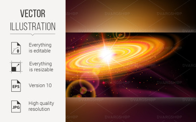 Space Background - Vector Image