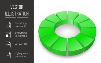Circular Diagram - Vector Image