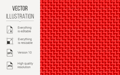 Seamless Pattern of Red Cloth - Vector Image