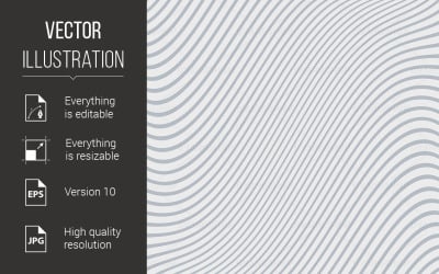 Abstract Background With Wavy Lines - Vector Image