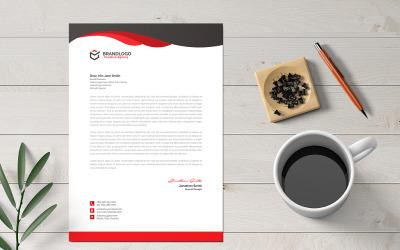 Papel timbrado - modelo de identidade corporativa