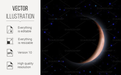 Night Sky - Vector Image