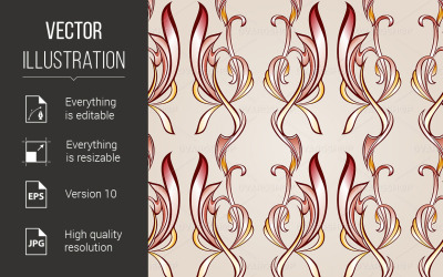 Seamless Floral Pattern - Vector Image