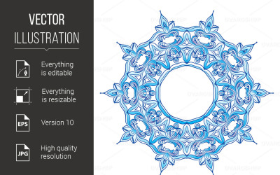 Snowflake - Vector Image