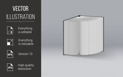 Open Book - Vector Image