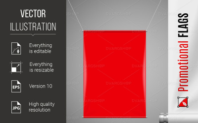 Promotional Flag - Vector Image