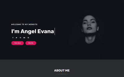 Responsive Evana - Personal Portfolio Landing Page Template Açılış Sayfası #117589