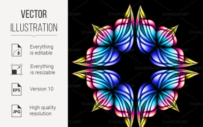 Abstract Glowing Background - Vector Image