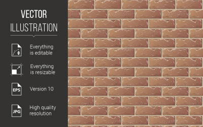 Brick Wall - Vector Image