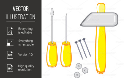 Repair Tools - Vector Image