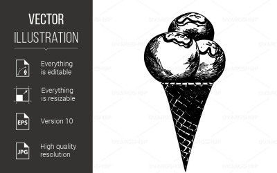 Sketch of Food - Vector Image
