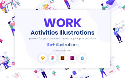 Work Activities Illustration 117694
