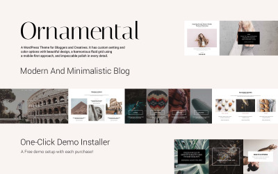 Ornamental - Multi-Concept Responzivní blog WordPress téma