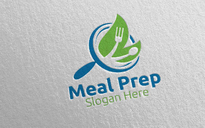 Znajdź szablon Logo 25 Logo Prep Przygotowanie posiłku zdrowej żywności