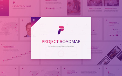 项目路线图PowerPoint模板