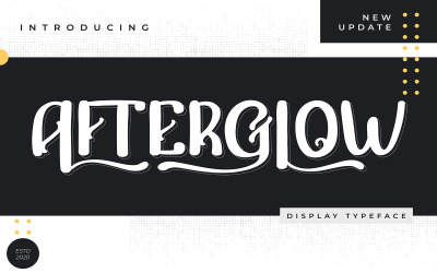 Afterglow | Visualizza carattere tipografico