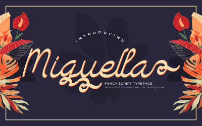 Miguella | Fuente Fancy Script Typeface