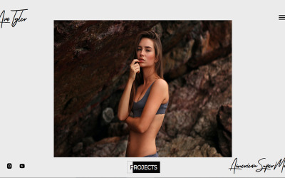 Plantilla Web "Model Portfolio Bootstrap Template By WINK" #117884