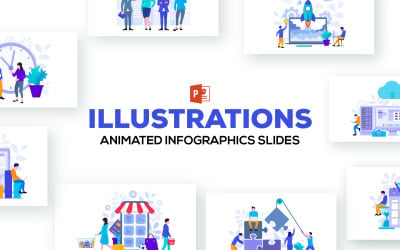 Szablon Animowane Infografiki Prezentacje PowerPoint