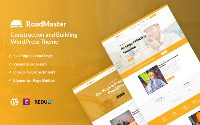 WordPress Theme namens "Roadmaster - Construction and Building" #117878