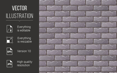 Brick Wall - Vector Image