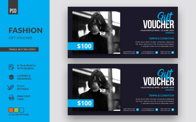 Mode Geschenkgutschein - Corporate Identity Vorlage