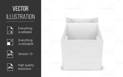 Open Box - Vector Image