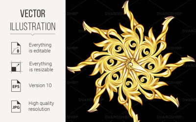 Patterned Circle - Vector Image