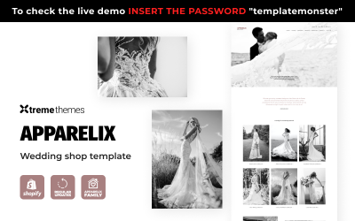 Apparelix - motyw Shopify Wedding Fashion Shop