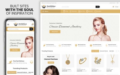Jwelshine - Премиум-тема Shopify для ювелирных изделий и моды