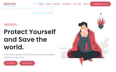 "Kacovid - CoronaVirus" modèle web adaptatif #118078