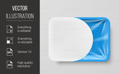 Plastic Food Container - Vector Image