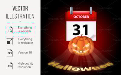 Have a Very Scary Halloween! - Vector Image