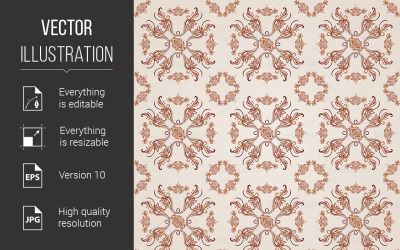 Seamless Floral Pattern - Vector Image
