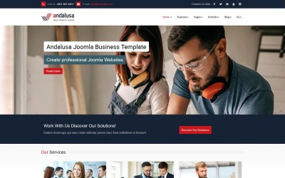 "Andalusa Business-Corporation" Responsive Joomla Template №118368