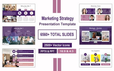 Marketing stratégia - üzleti prezentáció PowerPoint sablon