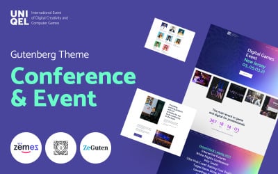 Uniqel - WordPress тема для конференций и мероприятий