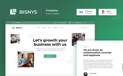 Elementy UI Bisnys - Elegant Website Design #118473