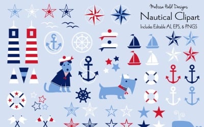 Nautical Vector Clipart - Illustration