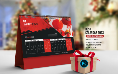 Printable Desk Calendar Template 2023