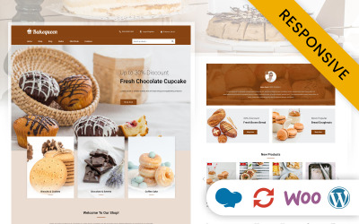 Bakequeen - тема хлібобулочних виробів WooCommerce